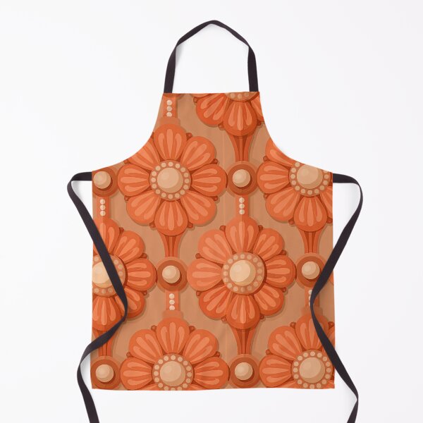 Item preview, Orange 3D Sculpted Floral Ceramic Tile designed and sold by Piotrek0001.