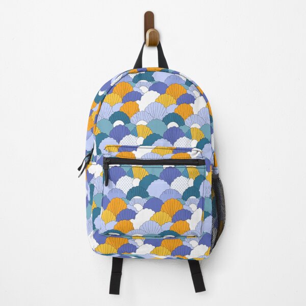 Item preview, Blue and Yellow Scallop Scale Ceramic Pattern designed and sold by Piotrek0001.