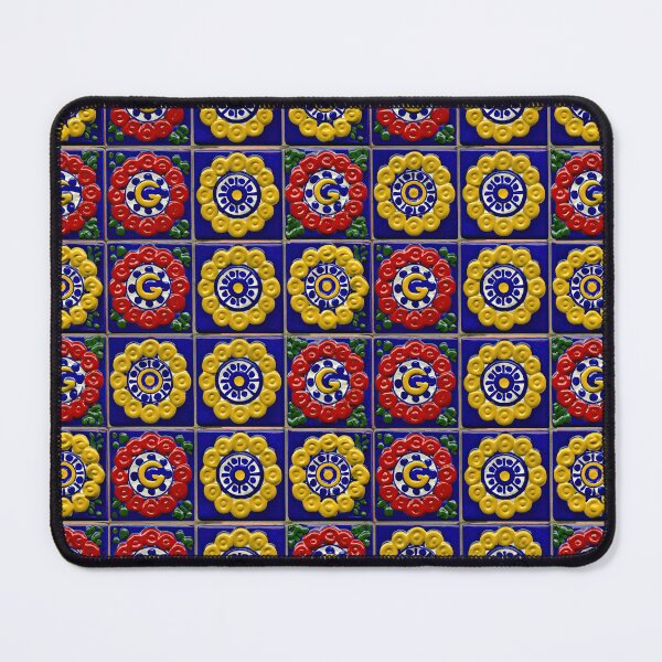 Item preview, Vibrant Yellow and Red Sunburst Majolica Tile designed and sold by Piotrek0001.