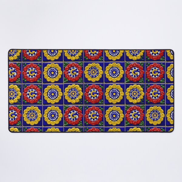 Item preview, Vibrant Yellow and Red Sunburst Majolica Tile designed and sold by Piotrek0001.