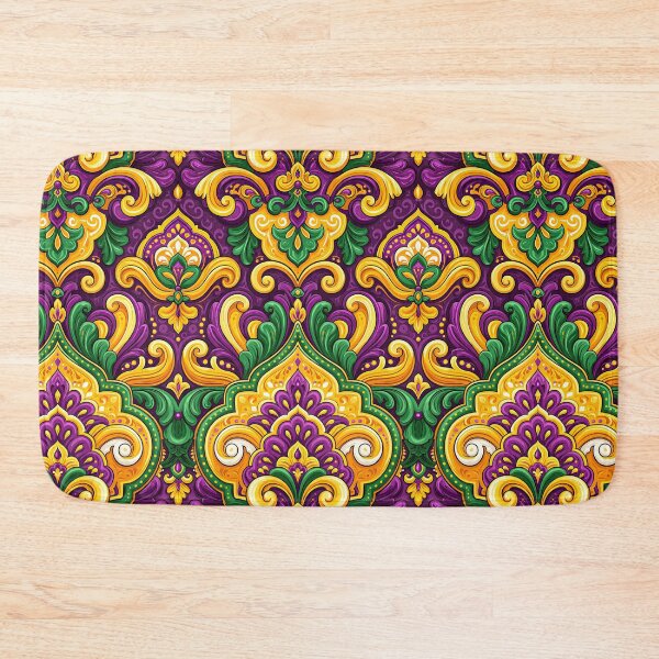 Item preview, Ornate Yellow and Purple Floral Talavera Tile designed and sold by Piotrek0001.