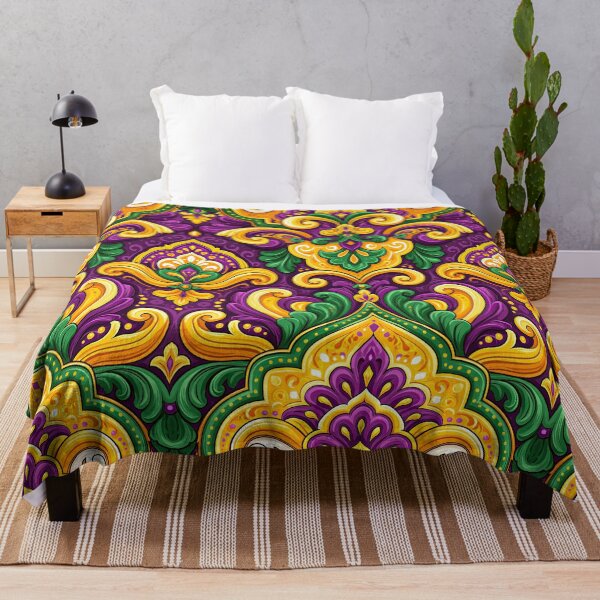 Item preview, Ornate Yellow and Purple Floral Talavera Tile designed and sold by Piotrek0001.