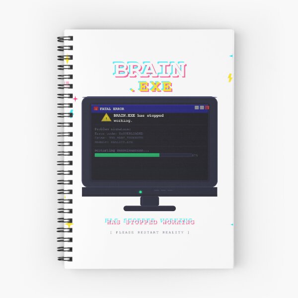 Item preview, Brain.exe Has Stopped Working designed and sold by YourRandomStore.