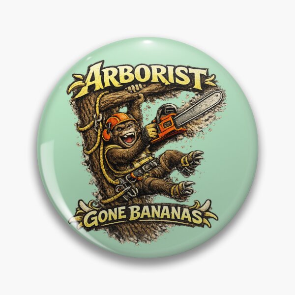 Item preview, Crazy Monkey Arborist Chainsaw Design designed and sold by Meandmyshop.