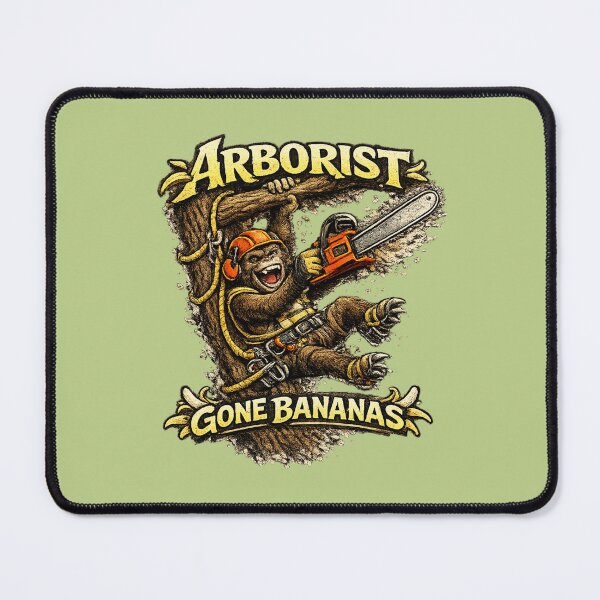 Item preview, Crazy Monkey Arborist Chainsaw Design designed and sold by Meandmyshop.