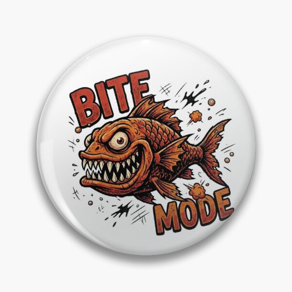 Item preview, Bite Mode Monster Fish T-Shirt designed and sold by veloraastudio.