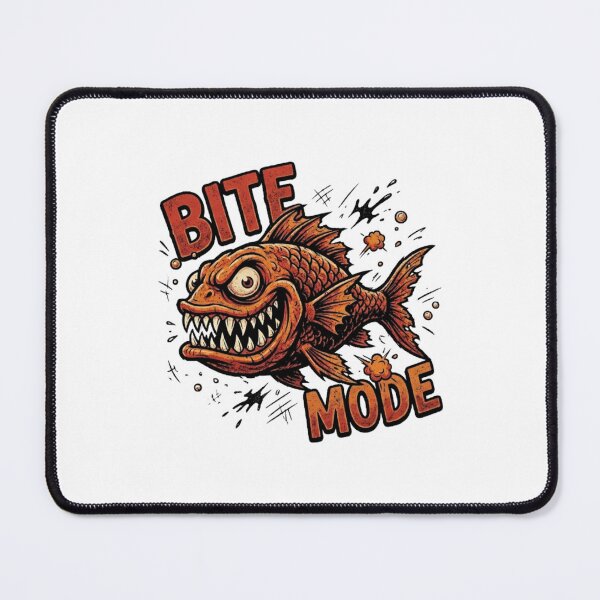 Item preview, Bite Mode Monster Fish T-Shirt designed and sold by veloraastudio.