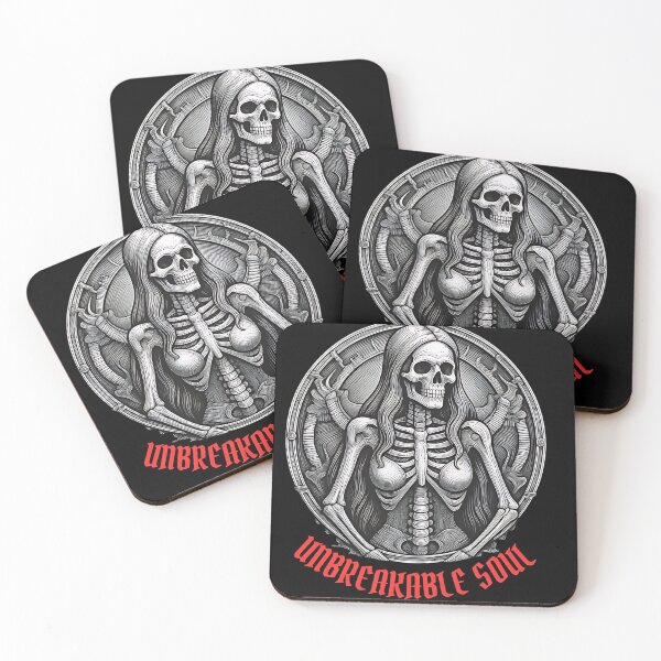Item preview, Unbreakable Soul Gothic Skeleton Lady Motivation designed and sold by DarkOriginArts.