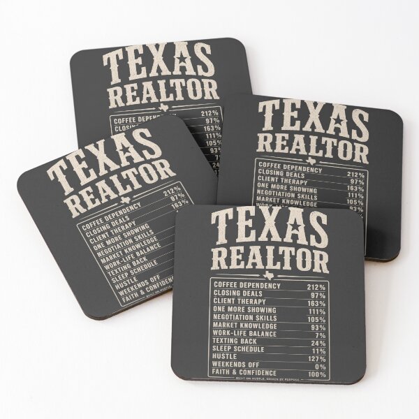 Item preview, Texas Realtor Nutrition Facts Shirt for Women | Funny Realtor Gift designed and sold by CoachEkong.