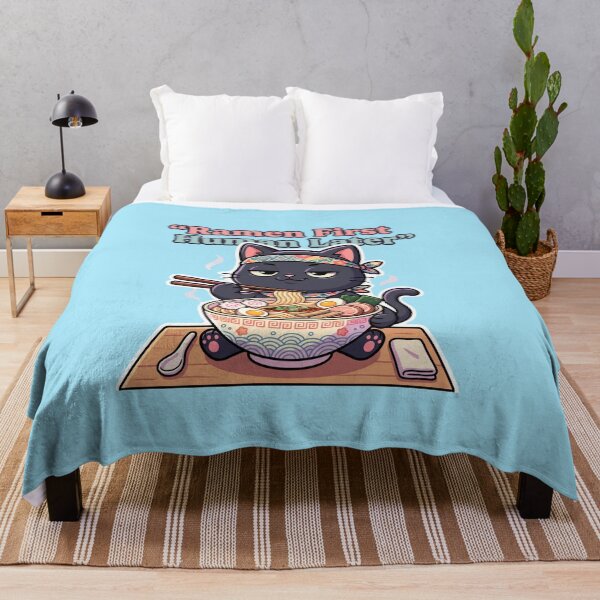 Item preview, Funny Introvert Anime Black Cat Ramen Quote – Cute Japanese Food Lover Meme Gift designed and sold by Im-Ara.