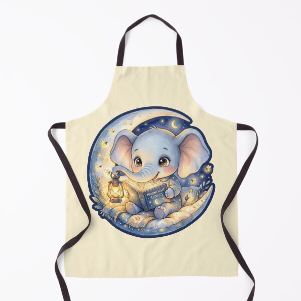 Item preview, Moonlight Stories Baby Elephant Dreamscape designed and sold by MythicCotton.