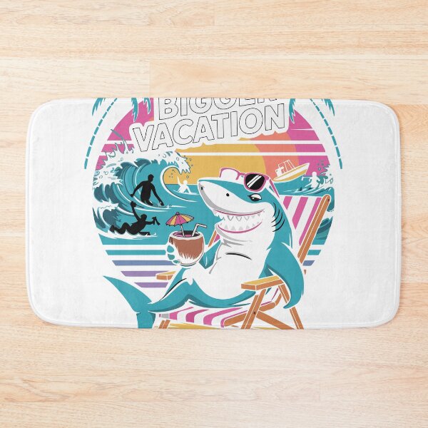 Item preview, I need a vacation from my vacation. Funny retro shark t-shirt. designed and sold by Mahilis.