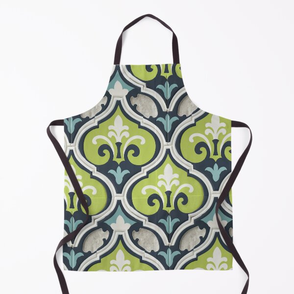 Item preview, Lime Green and Blue Abstract Retro Tile designed and sold by Piotrek0001.