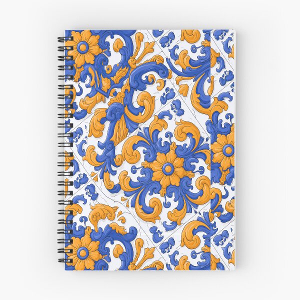 Item preview, Vibrant Orange and Blue Mediterranean Mosaic designed and sold by Piotrek0001.