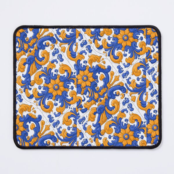 Item preview, Vibrant Orange and Blue Mediterranean Mosaic designed and sold by Piotrek0001.