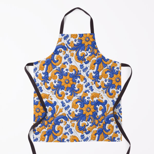 Item preview, Vibrant Orange and Blue Mediterranean Mosaic designed and sold by Piotrek0001.