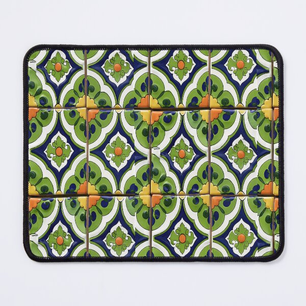 Item preview, Green and Yellow Classic Cross Motif Tile designed and sold by Piotrek0001.