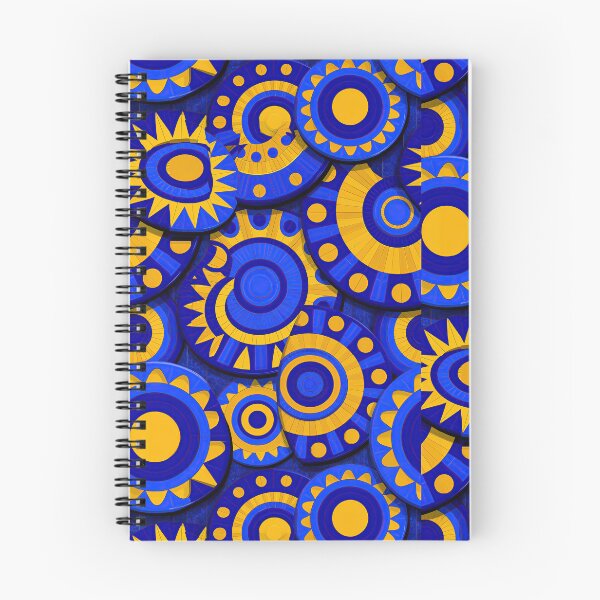 Item preview, Bold Blue and Yellow Concentric Circles Tile designed and sold by Piotrek0001.