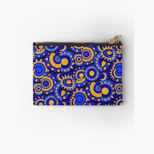 Item preview, Bold Blue and Yellow Concentric Circles Tile designed and sold by Piotrek0001.