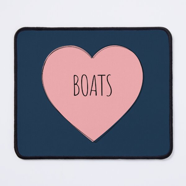 Item preview, I Love Boats Pink Heart designed and sold by MaryAller.