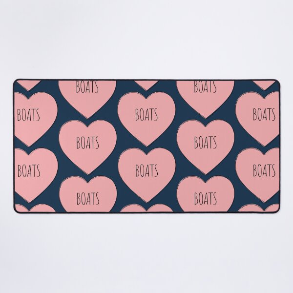 Item preview, I Love Boats Pink Heart designed and sold by MaryAller.