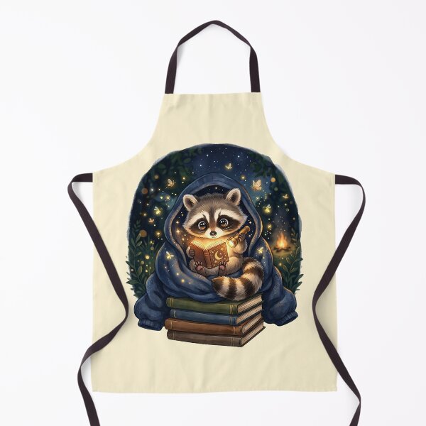 Item preview, Midnight Raccoon Reading Adventure designed and sold by MythicCotton.