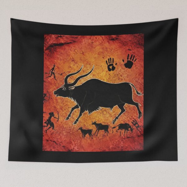 Item preview, Giant Antelope Cave Art designed and sold by ZunZunArt.
