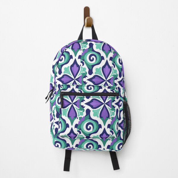 Item preview, Purple and Teal Abstract Geometric Retro Tile designed and sold by Piotrek0001.