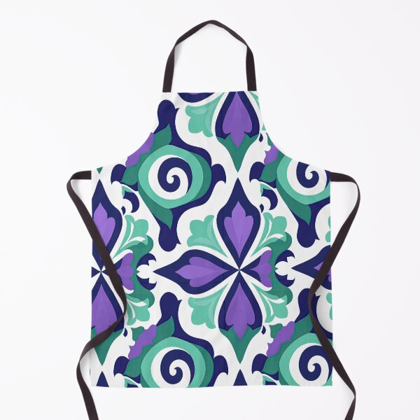 Item preview, Purple and Teal Abstract Geometric Retro Tile designed and sold by Piotrek0001.