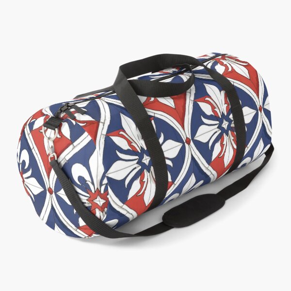Item preview, Red White and Blue Classic Floral Azulejo designed and sold by Piotrek0001.
