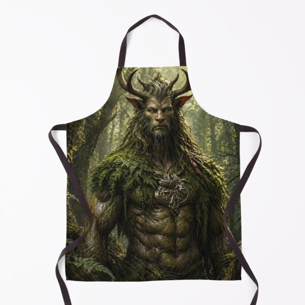 Item preview, Ancient Forest Guardian with Antlers | Mystical Woodland Fantasy Art designed and sold by DrakariArt.