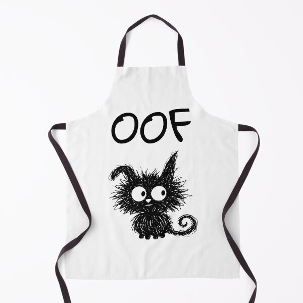 Item preview, Funny Black Cat – Oof Mood | Doodle Cat Meme designed and sold by moodiecatshop.