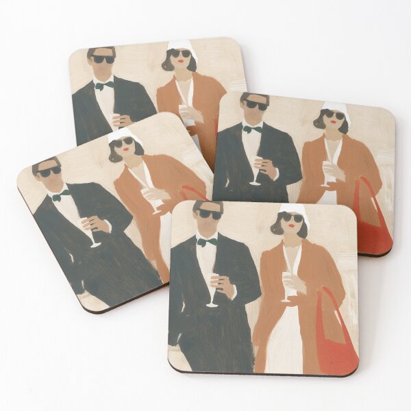 Item preview, Chic Parisian Couple with Champagne Painting designed and sold by Maisonsucces.