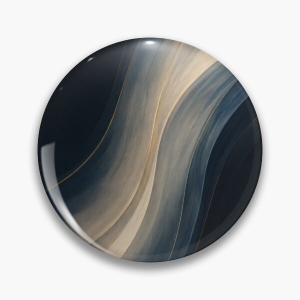 Item preview, Midnight Arc Flow – Navy Ivory Abstract designed and sold by Ombrya.