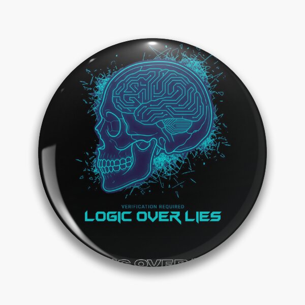 Item preview, Logic Over Lies Cyberpunk Circuit Skull Techwear designed and sold by Global-Command.