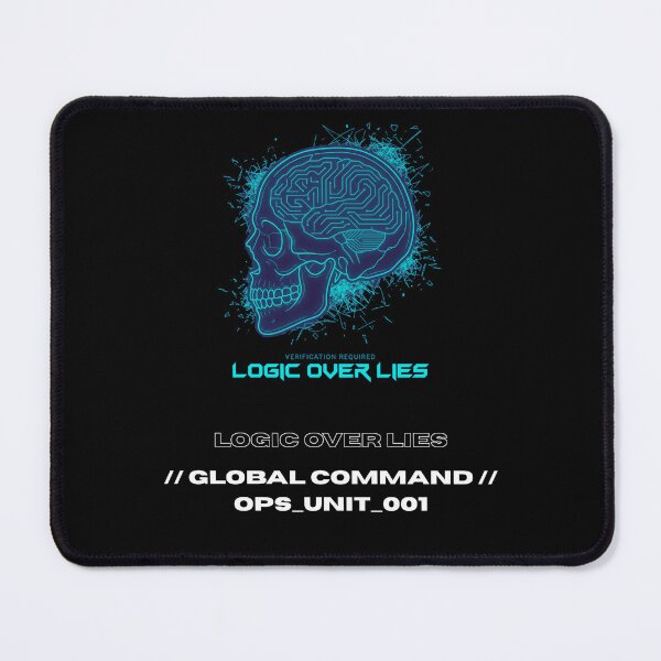 Item preview, Logic Over Lies Cyberpunk Circuit Skull Techwear designed and sold by Global-Command.