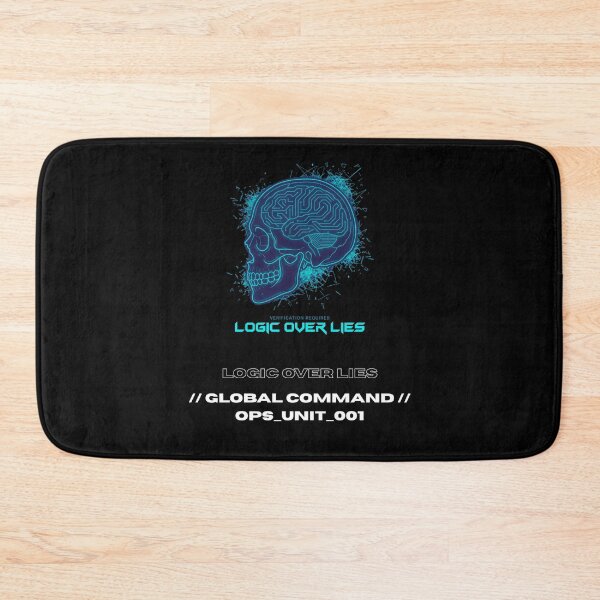 Item preview, Logic Over Lies Cyberpunk Circuit Skull Techwear designed and sold by Global-Command.