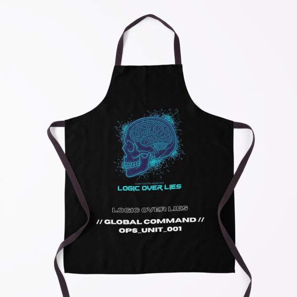 Item preview, Logic Over Lies Cyberpunk Circuit Skull Techwear designed and sold by Global-Command.