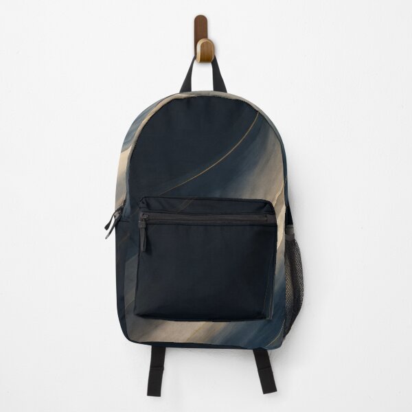 Item preview, Midnight Arc Flow – Navy Ivory Abstract designed and sold by Ombrya.