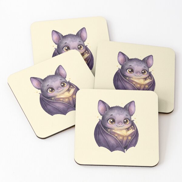 Item preview, Cute Magical Bat Reading Spellbook designed and sold by MythicCotton.
