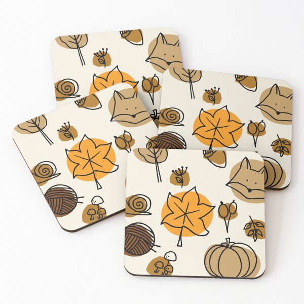 Item preview, Cosy Autumn Vibes Seamless Repeat Pattern — Fall Colourways 1A designed and sold by Claire_Brown.