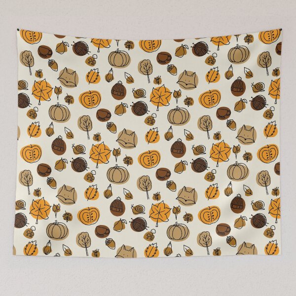 Item preview, Cosy Autumn Vibes Seamless Repeat Pattern — Fall Colourways 1A designed and sold by Claire_Brown.