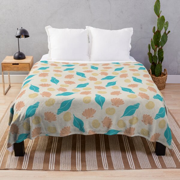 Item preview, Seashells Seamless Repeat Pattern Coastal Shells Design designed and sold by Claire_Brown.