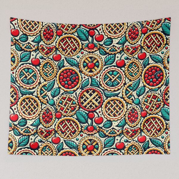 Item preview, Cherry Tart Medallion Pattern designed and sold by Apex Designs.