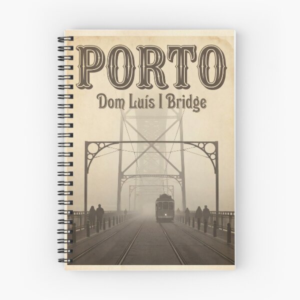 Artikelvorschau, Porto Dom Luís I Bridge Vintage Reiseplakat entworfen und verkauft von Ar0undTheW0rld.