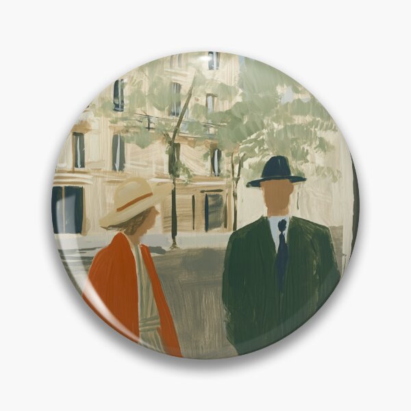 Item preview, Stylish Parisian Couple Strolling Vintage Print designed and sold by Maisonsucces.