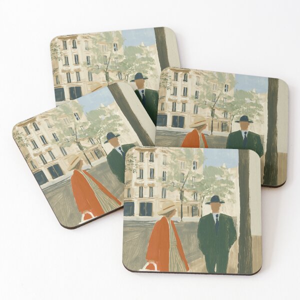 Item preview, Stylish Parisian Couple Strolling Vintage Print designed and sold by Maisonsucces.