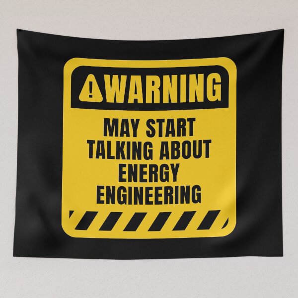 Item preview, Energy Engineering Warning Sign designed and sold by MaryAller.