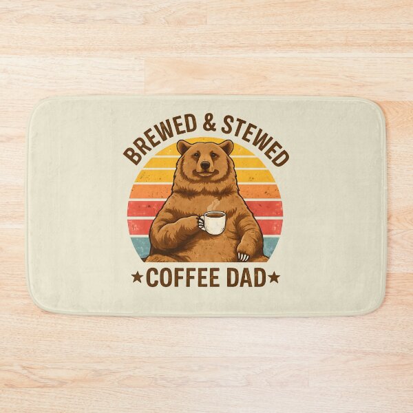 Item preview, Brewed And Stewed Vintage Bear Drinking Morning Espresso designed and sold by wingoo22.