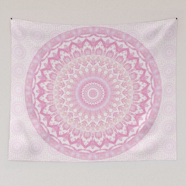 Item preview, Frosted Pink Mandala designed and sold by Kelly Dietrich Mandala & Fractal Art.